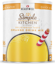 Simple Kitchen Orange Drink Mix- 86 Serving Can