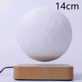 Magnetic Levitation Table Lamp Moon Light 3D Printing Planet Night Light (Option: Khaki-EU)