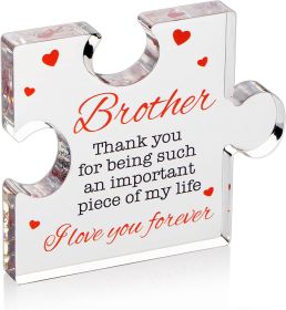 Transparent Mother's Day Acrylic Artware Desktop Decoration (Option: Brother)