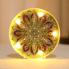 Diamond Painting Full Diamond Creative Led Modeling Lamp (Option: 15X15X3CM-ZXD005)