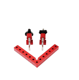 Woodworking Positioning Clamp, Square Ruler Fixed (Option: Red-120MM-1Set)