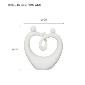 Home Creative Minimalistic Abstraction Couple Decoration (Option: HP834 1W)