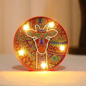 Diamond Painting Full Diamond Creative Led Modeling Lamp (Option: 15X15X3CM-ZXD009)